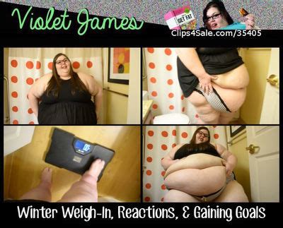 Violets Winter WeighIn Reactions Gaining Goals Wmv SSBBW Violet James Clips Sale