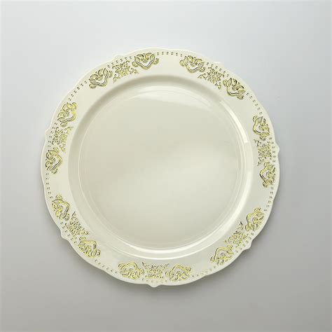Heavyweight Disposable Wedding Party Plastic Plates 10 Dinner Plate