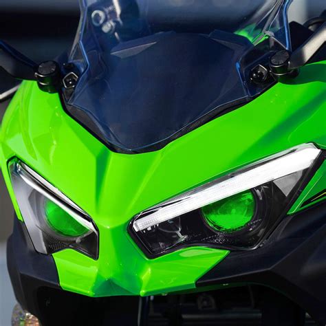 KT Full LED Headlight Assembly for NINJA 400 2018+ Green Demon Eye: Buy