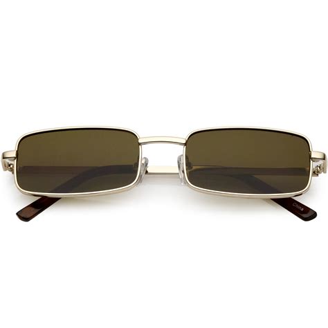 retro 1990 s fashion rectangle flat lens sunglasses zerouv