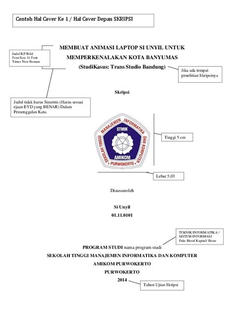 Penulisan Judul Proposal Yang Benar