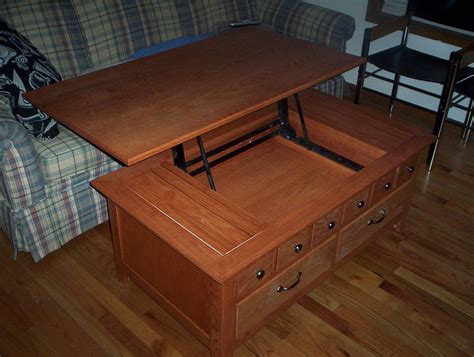 There's quite a selection available for lift top hinges. Woodsmith Convertible Table Plan | Lift up coffee table ...