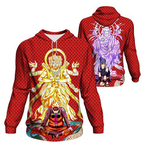 Naruto The God Louis Vuitton Red Fashion Brand Trendy Model Pod All