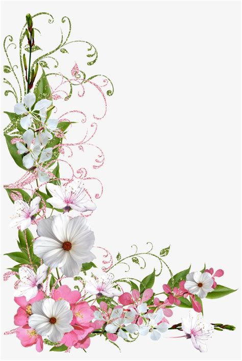 Flower Border Frame Png Infoupdate Org