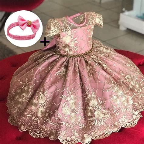 12m Baby Girl Clothes Formal 2 Years Old Birthday Party Dress For Girls