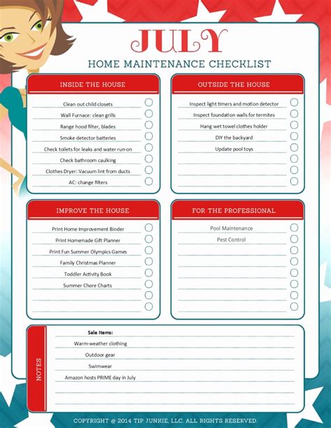 30 Home Maintenance Checklist Printable Tate Publishing News