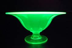 Green Vaseline Uranium Depression Glass
