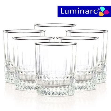 luminarc 6 piece glass set elysees 02397 supersavings