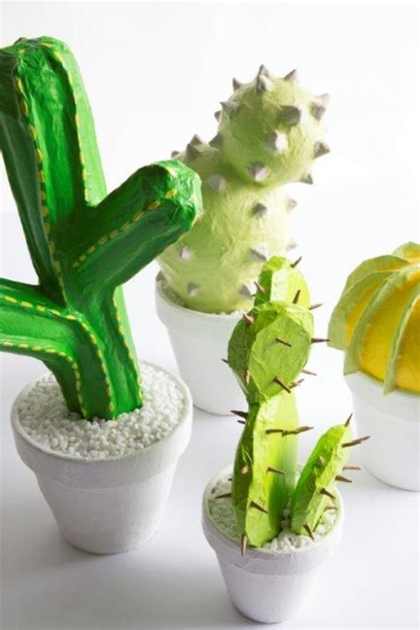 Diy Paper Mache Cactus Craft Truly Hand Picked