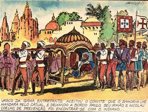 Vasco da gama completed the mighty enterprise on the day when the gháts of india were sighted from the deck of his ship just four hundred years ago . colecionador de bd: Vasco da Gama