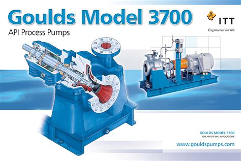3700 Single Stage Overhung Process Pump Goulds Pumps