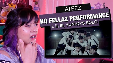 RETIRED DANCER S REACTION REVIEW ATEEZ S KQ Fellaz Performance I II III Yunho S Solo YouTube