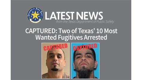 Two Of Texas Most Wanted Fugitives Arrested