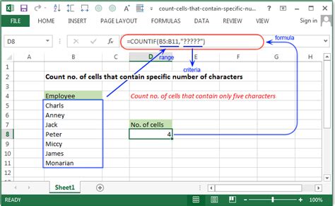 Excel Formula To Count Cells With Text And Numbers Texte Sélectionné
