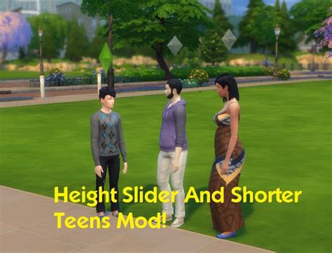 Sims 4 Child Height Slider Mod Cardspasa