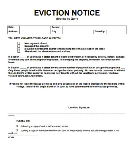 Register and subscribe now to work on eviction qnz for tenants & more fillable forms. FREE 8+ Notice to Vacate Samples in Google Docs | MS Word ...