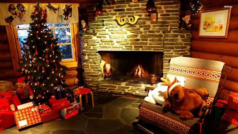 Christmas Fireplace Wallpaper ·① Wallpapertag