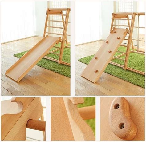 Faroro Wood Slide Children Baby Toddler Climb Indoor Fun Kid Stairs