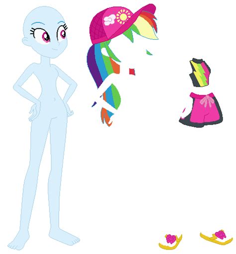 Mlp Eg Rainbow Dash Base My Little Pony Equestria Girls Clip Art