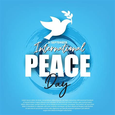 International Peace Day Illustration Concept Present Peace World