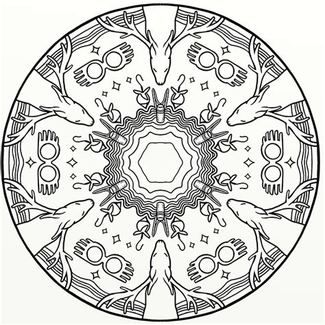 Harry Potter  Magical Places & Characters Mandala Art on Behance