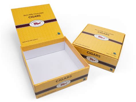 Thompson Chocolates Cigar Box Sunrise Packaging