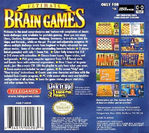 Ultimate Brain Games Video Game Box Art - ID: 38109 - Image Abyss