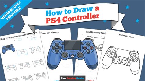 How To Draw A Ps4 Controller Step By Step
