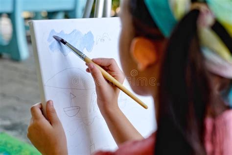 Child Painting Stock Photo Image Of Painting Girl 154238976