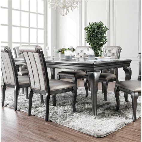 Square restaurant furniture extended dining table set wood tables 4 chairs modern. Routh Extendable Solid Wood Dining Table | Grey dining ...