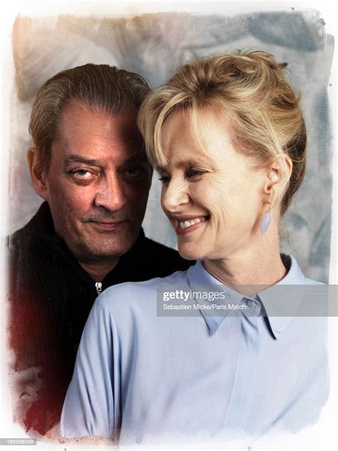 writers paul auster and siri hustvedt are photographed for paris ニュース写真 getty images