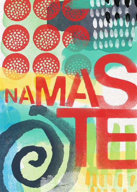 Namaste Contemporary Abstract Art Painting By Linda Woods