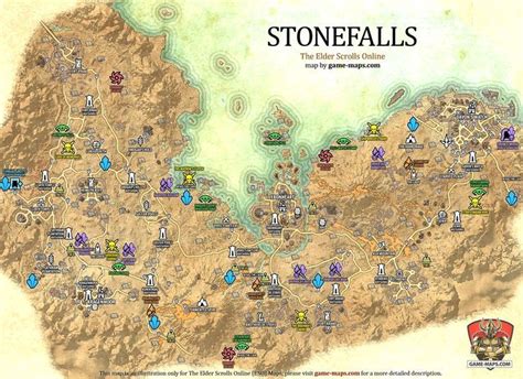 Stonefalls Map In 2022 Elder Scrolls Online Elder Scrolls Map