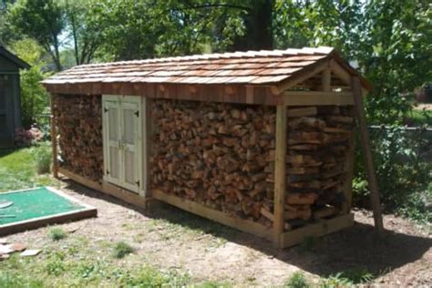 This attractive and functional shed is a welcome addition to any backyard. 54 Firewood Shed Designs, Ideas, and Free Plans + Bonus