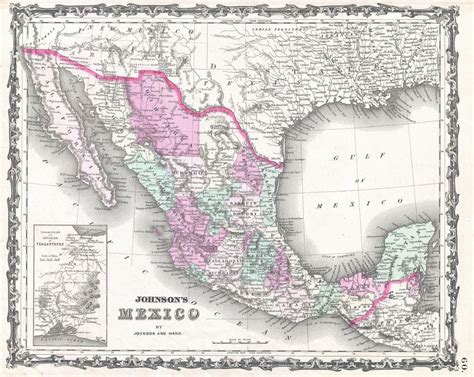 Large Detailed Old Political And Administrative Map Of Mexico With