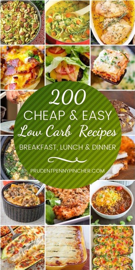 200 Cheap And Easy Low Carb Recipes Low Carb Meals Easy Low Carb