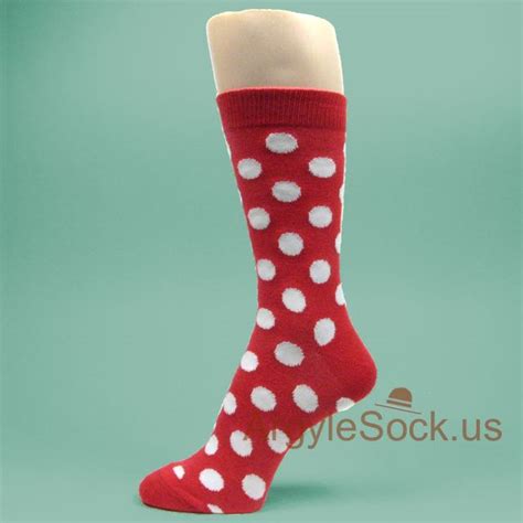 Mens Polka Dots Socks Groomsmen Socks T Argyle Socks For Men And