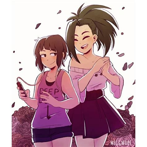 Me And Jirou Are Spending The Day Together Momo Yaoyorozu Credit Goes To The Artist Mha