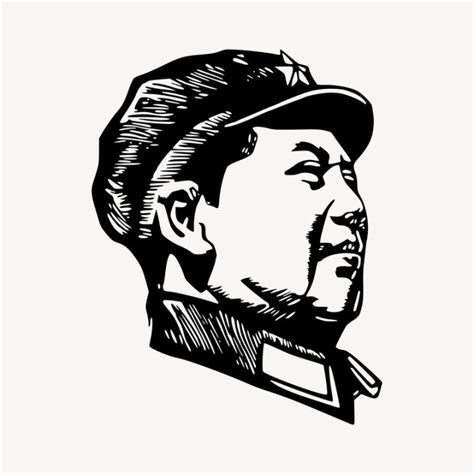 Mao Zedong Drawing Chinese President Free Vector Rawpixel Nohat