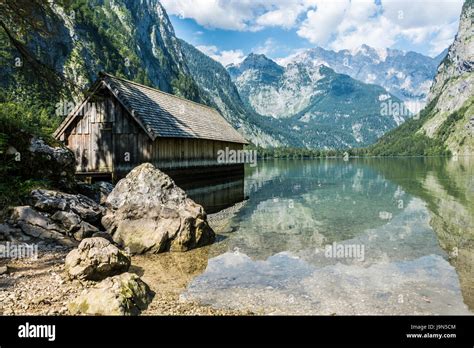 Old Boathouse At The Obersee Near Königssee In Berchtesgadenbavaria