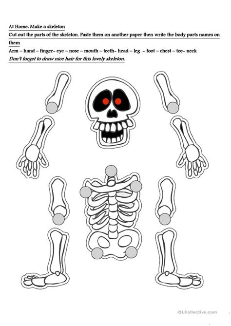 skeleton worksheet worksheet  esl printable worksheets
