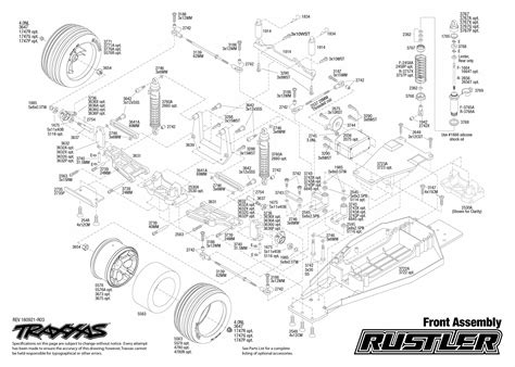 Exploded View Traxxas Rustler 110 Tq Rtr Front Part Astra