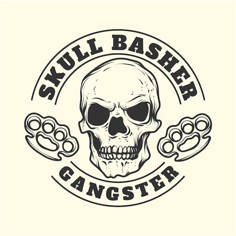 Vintage Gangster Mafia Logo Free Vector