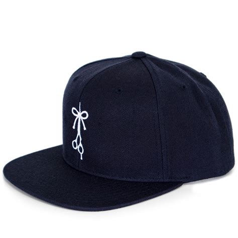 Navy Blue Snapback Ball Cap From The Longhairs