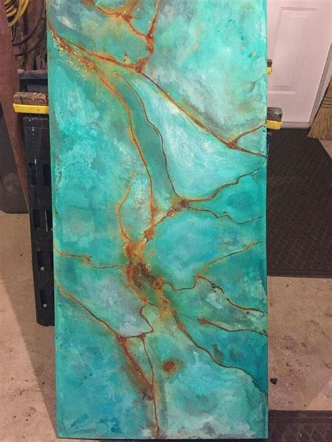 31.5'' h x 31.5'' w. Pin by joan cotton on wall decor | Interior design paint, Turquoise room, Faux painting