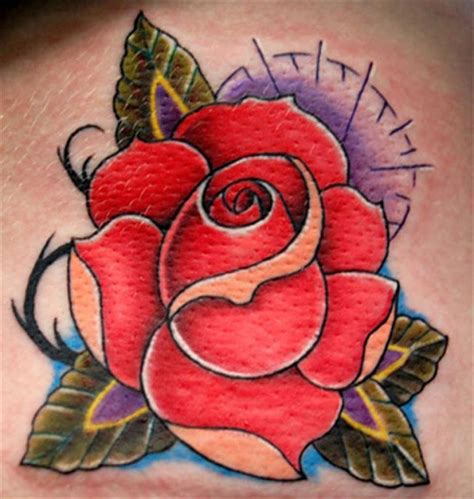 Lovely Traditional Rose Flower Tattoo For Girls Tattooimagesbiz
