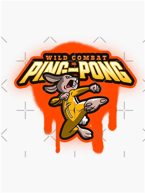 Wild Combat Ping Pong Sticker By Tablepong Redbubble