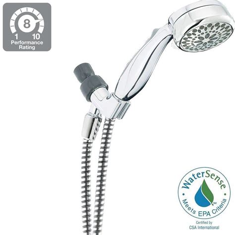 Delta 7 Spray Handheld Showerhead In Chrome 75701c The Home Depot