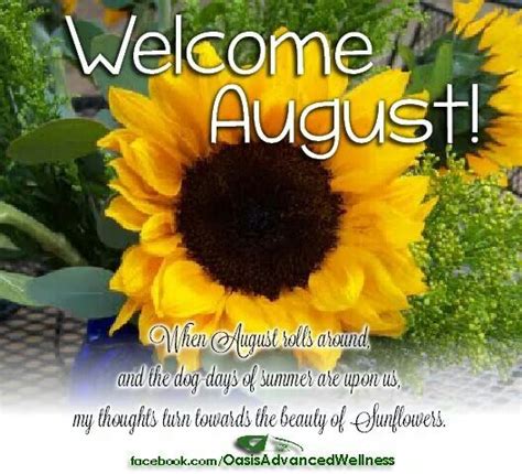 Happy August Welcome August Welcome August Quotes Hello August