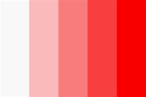 White To Red Color Palette